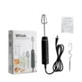 Electric milk frother and egg beater set with box and two heads