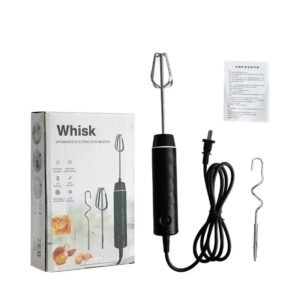 Electric milk frother and egg beater set with box and two heads