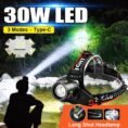 Long shot LED headlamp beam in the outdoors poster