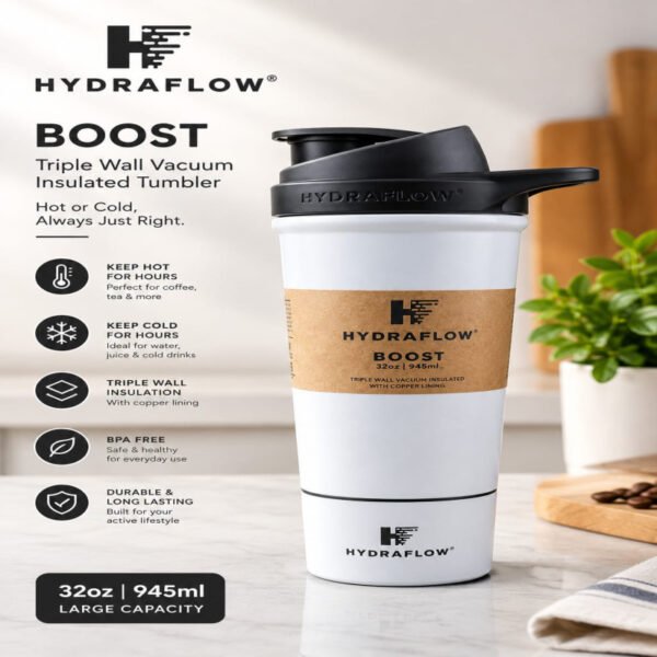 Hydraflow Boost 950ml Triple Wall Vacuum Insulated Stainless Steel Tumbler - Best Price in Pakistan