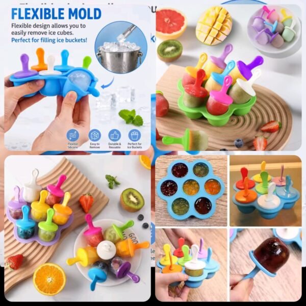 Ice Cream Popsicle silicone Moulds - for Home Use