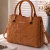 Marble Texture Hand Bag for Women in Camel Brown - women hand bags in Pakistan at Al-Atabah PK