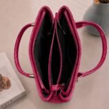 Marble Texture Hand Bag for Women in Maroon - women hand bags in Pakistan at Al-Atabah PK