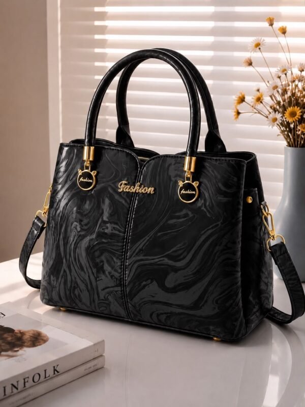 Marble Texture Hand Bag for Women in Maroon - women hand bags in Pakistan at Al-Atabah PK