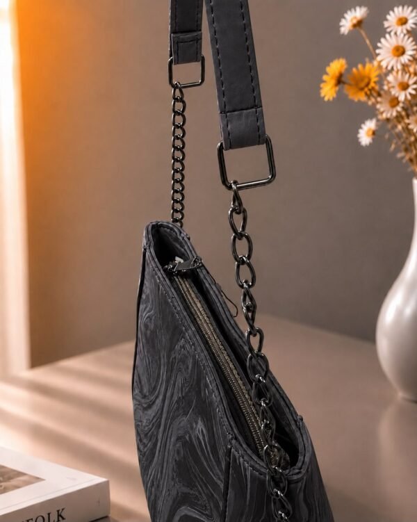 Marble Crossbody Bag for Women in Black - women hand bags in Pakistan at Al-Atabah PK