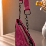 Marble Crossbody Bag for Women in Maroon - women hand bags in Pakistan at Al-Atabah PK