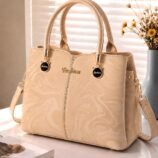 Marble Texture Hand Bag for Women in Camel Brown - women hand bags in Pakistan at Al-Atabah PK