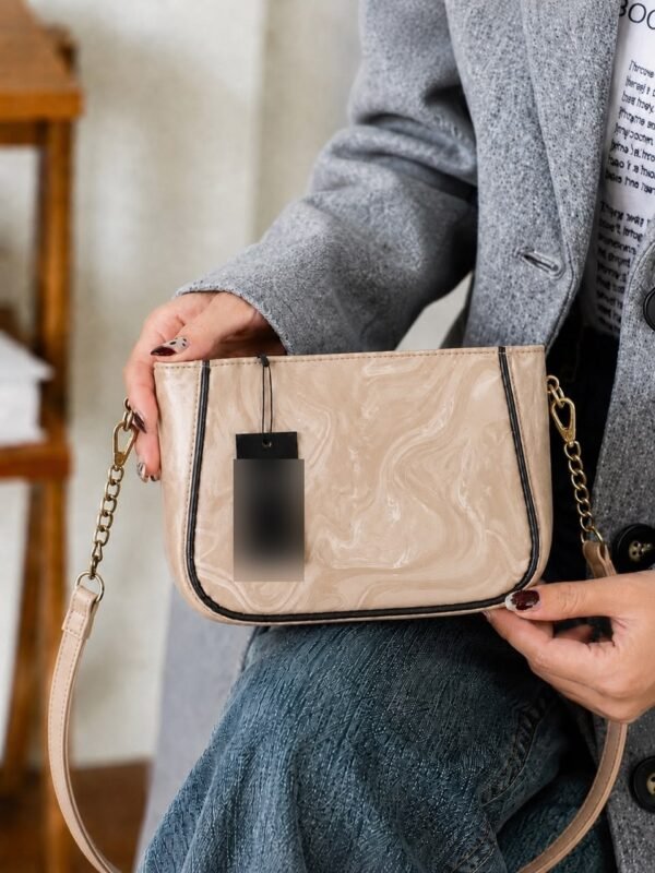 Marble Crossbody Bag for Women in Black - women hand bags in Pakistan at Al-Atabah PK