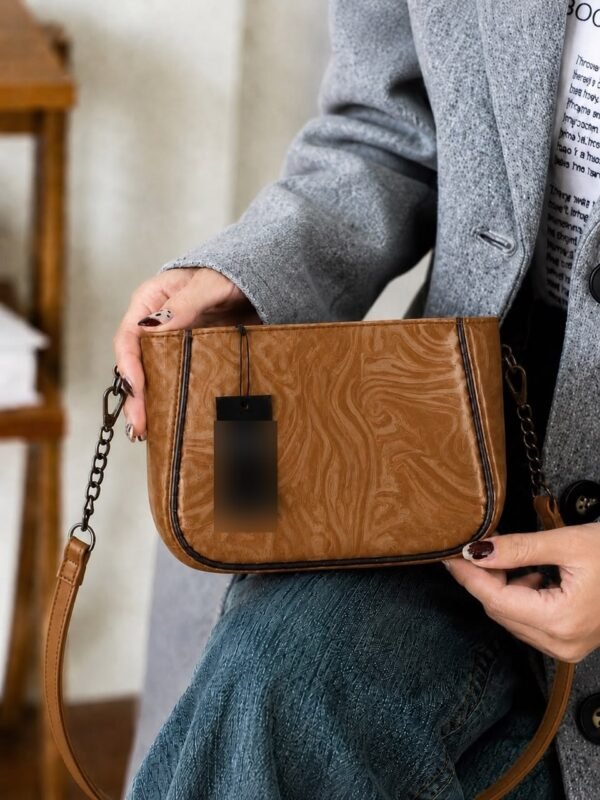 Marble Crossbody Bag for Women in Maroon - women hand bags in Pakistan at Al-Atabah PK