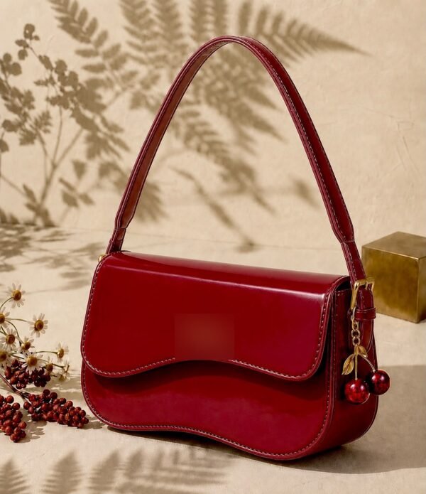 Cherry Charm Crossbody Bag for Women in White - women hand bags in Pakistan at Al-Atabah PK