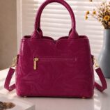 Marble Texture Hand Bag for Women in Maroon - women hand bags in Pakistan at Al-Atabah PK