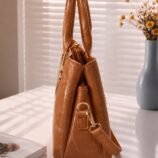 Marble Texture Hand Bag for Women in Camel Brown - women hand bags in Pakistan at Al-Atabah PK