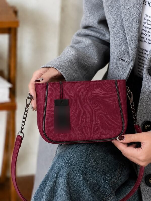 Marble Crossbody Bag for Women in Black - women hand bags in Pakistan at Al-Atabah PK