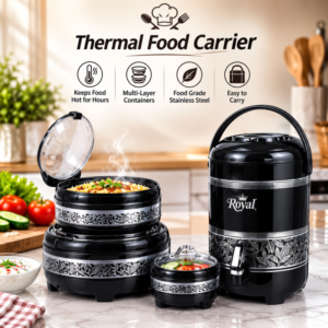Insulated Food And Beverage Server Set Double Wall Insulated Hot Pot Serving Set Multipurpose Thermal Food Storage Set P