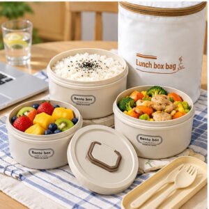 Insulated Lunch Box With Thermal Bag 3 layer lunch box - Durable Design