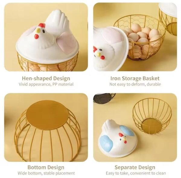 Iron Compact Multi Functional Egg Basket