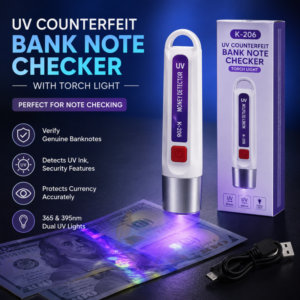 JC 205 UV Banknote Counterfiet Note Checking Torch - High Quality