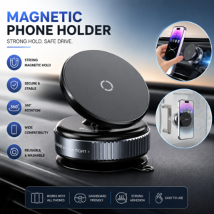 K009 Vacuum Magnetic Car Phone Holder High-power Stable Universal Mount