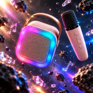 K12 Cordless Karaoke Microphone with RGB Speaker