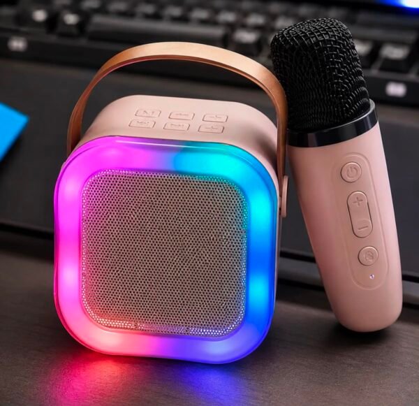 K12 Cordless Karaoke Microphone with RGB Speaker