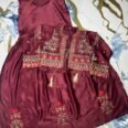 Kids Embroidered Shirt with Printed Flapper – 2 Piece Festive Set for Girls