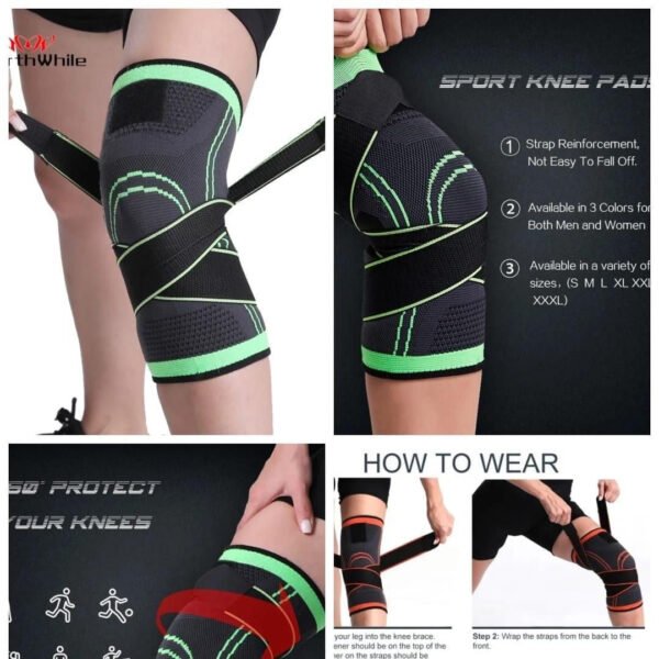 Knee Support Compression Advanced Protective Knee Pad Basketball Tennis Cycling