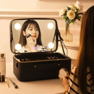 Light cosmetic Bag With Mirror