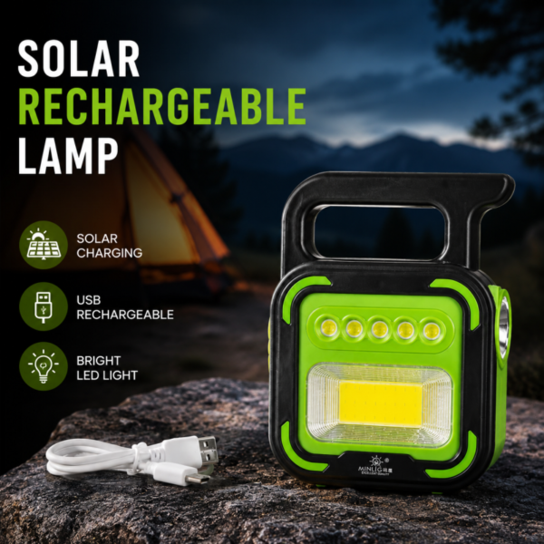Light up every moment with the Solar Rechargeable Light Lamp High-power brightness solar charging USB rechargeable and c