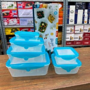 Magic Crisper 6pcs Food Storage Boxes with Silicon Lids Cover - Online in Pakistan