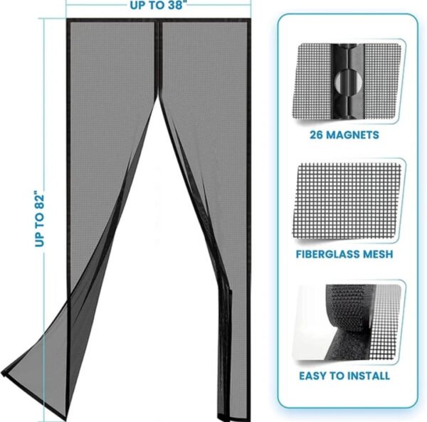 Magic Mesh Magnetic Screen Door - for Home Use