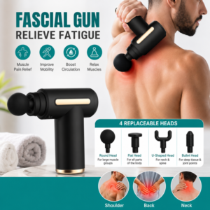 Massage Gun 5 in 1 Multi-purpose Electric Full Body Massage Equipment Set for Deep Tissue Relief Full Body Relaxation 6