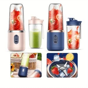 Portable juicer blender base with two 400ml bottles and box