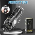 Mini LED flashlight size and design details