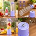 Portable juicer blender bottle features and blade detail