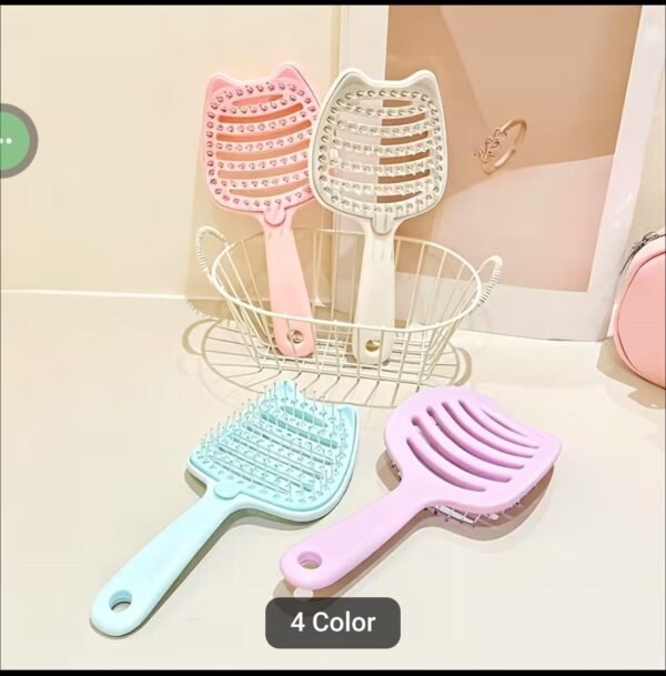 Fluffy Detangling Hair Brush – Mini Travel Brush for Smooth, Tangle-Free Hair