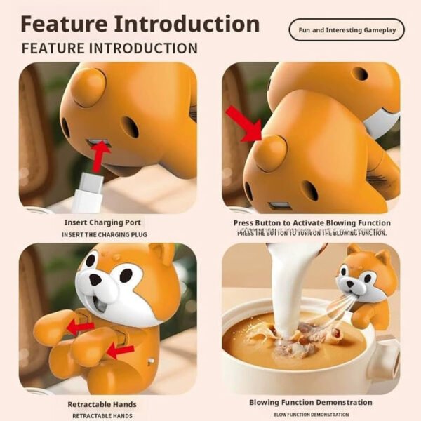 Cute Puppy Mini Cooling Fan – Portable Desktop Fan for Home & Office