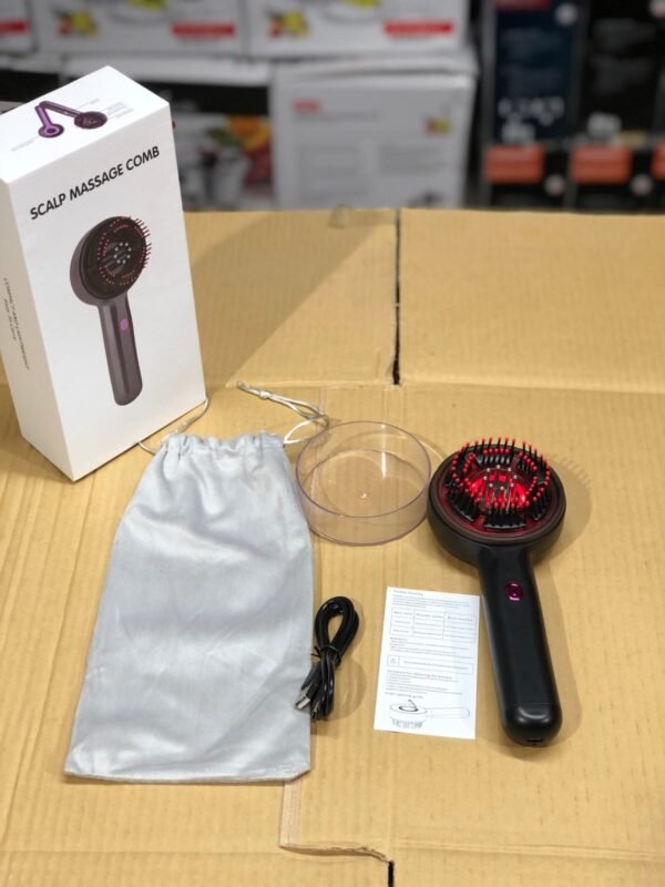 Rechargeable Scalp Massage Comb – Electric Head Massager for Relaxation & Healthy Hair