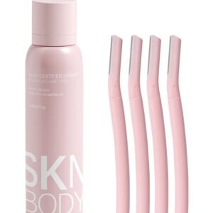 Hair Identifier Spray with 4 Razors – Facial Hair Removal Set for Smooth, Fuzz-Free Skin