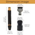 Plastic Body Black Nozzle - Cleans Effortlessly - Durable Design