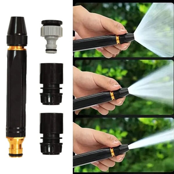 Plastic Body Black Nozzle - Cleans Effortlessly - Durable Design