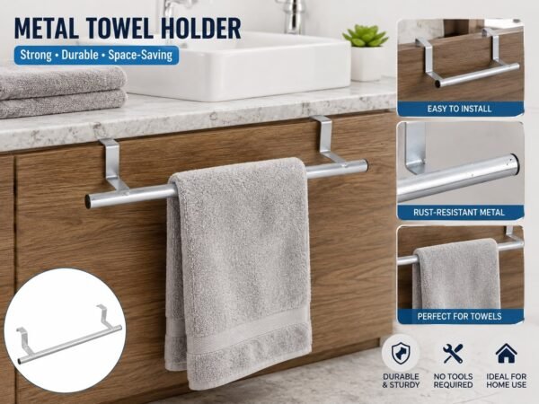 Metal Towel Holder - Durable Design