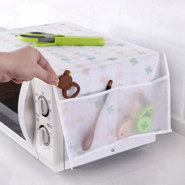 Microwave Oven Dust Cover with Side Pockets Premium quality