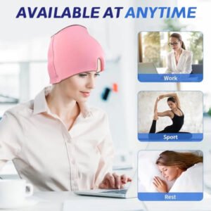Migraine Relief Cap, Soothing Headache Ice Face Mask - Online in Pakistan