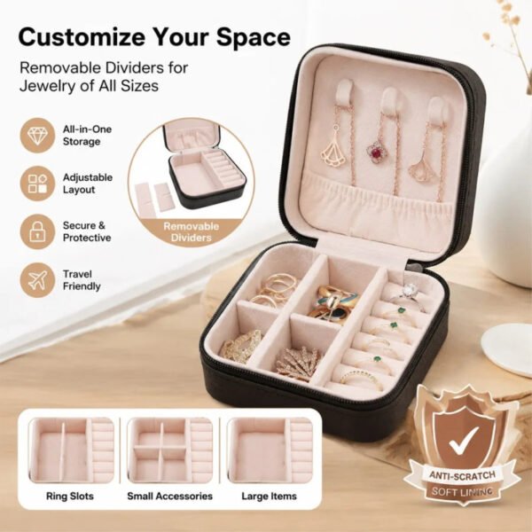 Small Jewelry Travel Case Small Travel Jewelry Organizer Premium Quality