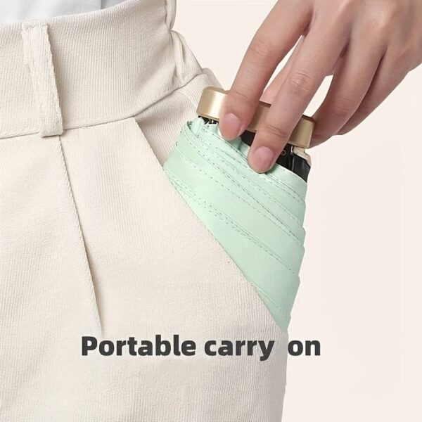 mini-pocket-umbrella-small-sun-rain-umbrella-vinyl-folding-umbrella-uv-ultraviolet-protection-sun-shade-pocket-parasol-capsule-colour-random-5 Small Pocket Umbrella Small Sun Rain Umbrella Vinyl Folding Umbrella UV Ultraviolet Protection Sun Shade Pocket Parasol