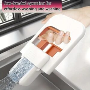 Small Sponge Mop Compact Small Self Squeezing Wet Dry Mops for Bathroom Kitchen