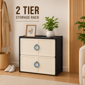 Modular Shoe Organizer Cabinet 2 layer 4 partition - Online in Pakistan
