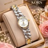 Ladies Interlocking Chain Watch - Gold, Rose Gold & Silver - photo 3