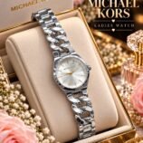 Ladies Interlocking Chain Watch - Gold, Rose Gold & Silver - photo 4
