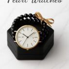 Ladies Pearl Strap Watch - Double-Layer Beaded Bracelet - photo 2